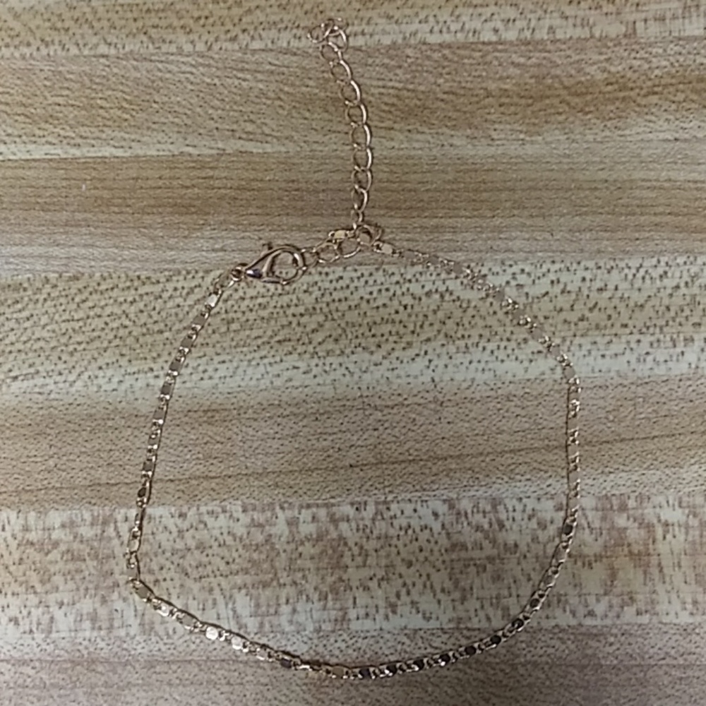 Women Simple Gold Chain Anklet Bacelet.